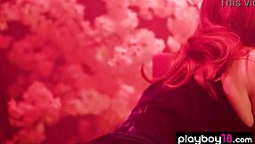 Glamorous Redhead Milf Maitland Ward Undresses Naked Stripping Big Tits on Piano