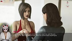 Ms. Denvers Teases with Big Tits in This Cartoon Milf Game?
