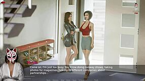 Ms. Denvers Teases with Big Tits in This Cartoon Milf Game?