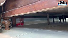 Stepmother Got Stuck And Fucked On Bed