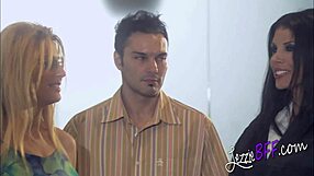 Hot blonde and asian lesbians perform cunilingus and muff diving at the spa, leading to intense fucking and orgasms.