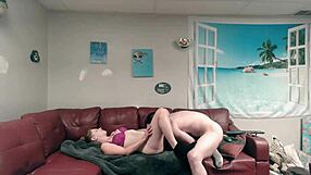 Calvin's raw armature fuck with a mature babe creampie