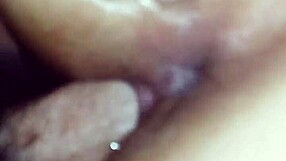 Big booty babe gripped her asshole tightly while getting fucked