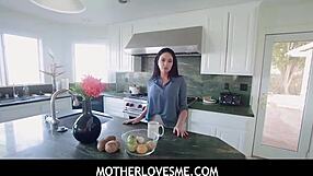 Big tits stepmom teaches stepson fucking