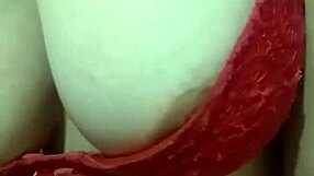 argentina putita strokes my cock with her big tits, hinting at a hard fuck from behind.