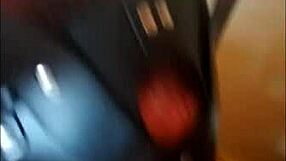 She gives a masked hotwife blowjob and swallows.