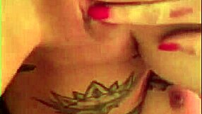 felicity feline teases solo with tattoos and tits 😏