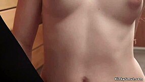 Hot sexy short hair woman being demeaned by a large breasted gay lady