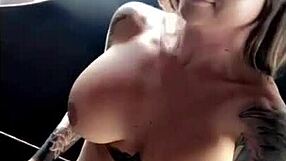 felicity feline teases solo with tattoos and tits 😏