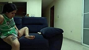 Mexican Cheerleader Lifts Skirt For Vibrator Climax