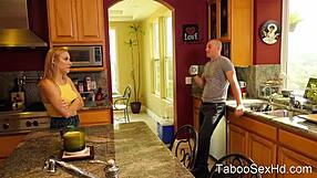 intense feelings as stepbrother fucks teen 18+ in the kitchen