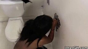 Layton Benton Deepthroats Big White Cock At Glory Hole