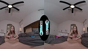 i watch octavia red's busty redhead body in pov oral and cum in mouth during her first vr hardcore porn