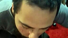 in this gay scene, he sucks his boyfriend's cock passionately