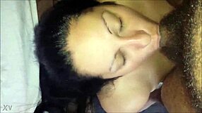 Chocolate Chick Craves Facial Cumshot