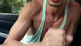 I jerk off in the car while being watched