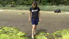 a day in the life of my feet, showing off barefoot adventures