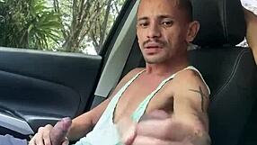 I jerk off in the car while being watched