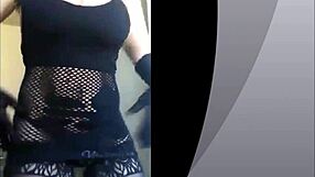 Stripper tears clothes in sensual striptease