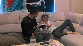 He plays with his partner's ass