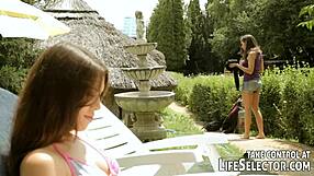 Trespasser Gets Punished With Blowjob By Hot Young Women