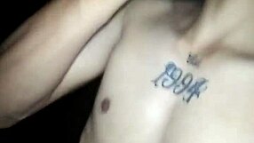 Bro and I dominate white gothic slut