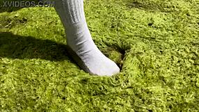 a day in the life of my feet, showing off barefoot adventures