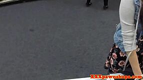 Amateur Babe In Glasses Rides Cock At Pawnshop