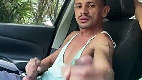 I jerk off in the car while being watched