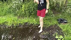 a day in the life of my feet, showing off barefoot adventures