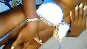 shaved pussy gets creampie after fingering