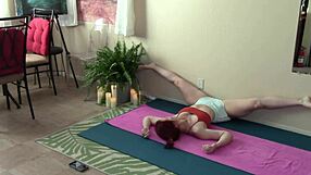 i'm doin' my yogo workout wit aurora willows, stretchin' in my cloths