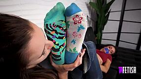 Ama Rio Binds Ashlynn Taylor's Feet for Lesbian Worship