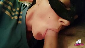 Sperms surprise during the blowjob