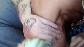 Blonde Milf Pawg Deepthroats Dominant Big White Cock on the Road