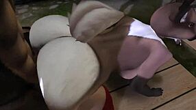 furry yiff anal doggystyle in 3d cartoon