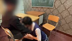 Will the Schoolgirl Tell About the Teacher's Blowjob?