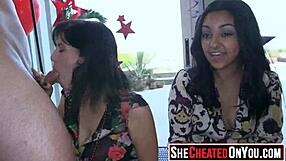 Kobiety oszalały ssąc ogromnego striptizera na imprezie