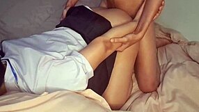 Homemade Couple's Bent Over Doggy Style Creampie Fun