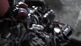 naughty hot blonde with medium tits fucks hardcore in carshop