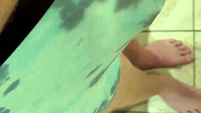 husband masturbates by rubbing his cock in kinky underwear