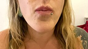 Tall femdom forces huge swallow of gummy bears in vore fetish