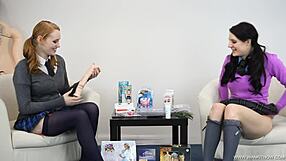 I love watching these hot girls play with each other's horny pussies using toys!