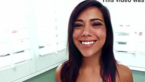 Ember James takes that huge cock in POV blowjob and swallows the load