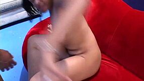 Cute Ebony Amateur Sucks Cock and Gets Facial Cumshot on Tits