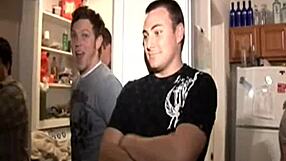 college teen rides dick reverse style outdoors with friends watching