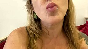 Tall femdom forces huge swallow of gummy bears in vore fetish