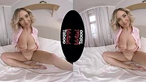 Virtual Taboo - Blonde Begs You to Wank Hard for Her Intense Orgasm Show