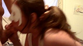 awesome blowjob deepthroat swallows cum