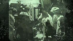 in olden days a glimpse of stocking leads to mature blowjob